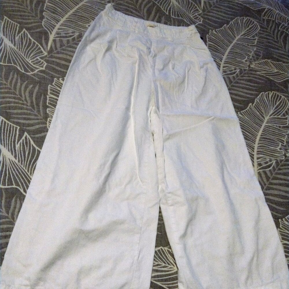 ESPRIT Women's Pants Vintage Linen Cotton White Brand-New US Sz. 6